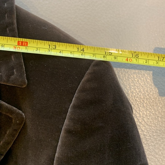 COPY - ESCADA BLAZER dark brown velours size 4 - Picture 6 of 13